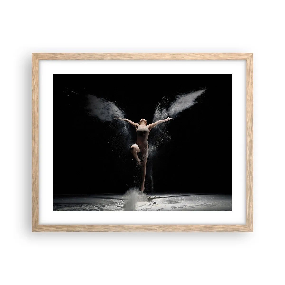 Póster en marco roble claro - Los duendes existen - 50x40 cm