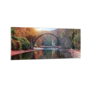 Cuadro sobre vidrio - Impresiones sobre Vidrio - Al otro lado del espejo - 100x40 cm