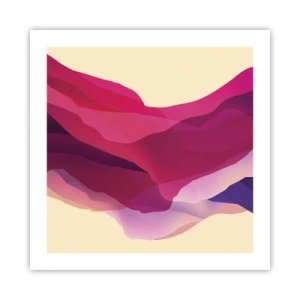 Póster - Ondas púrpuras - 50x50 cm