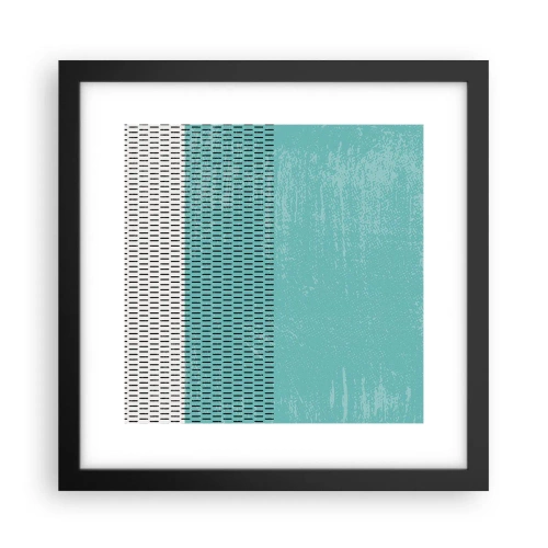 Póster en marco negro - Composición equilibrada - 30x30 cm