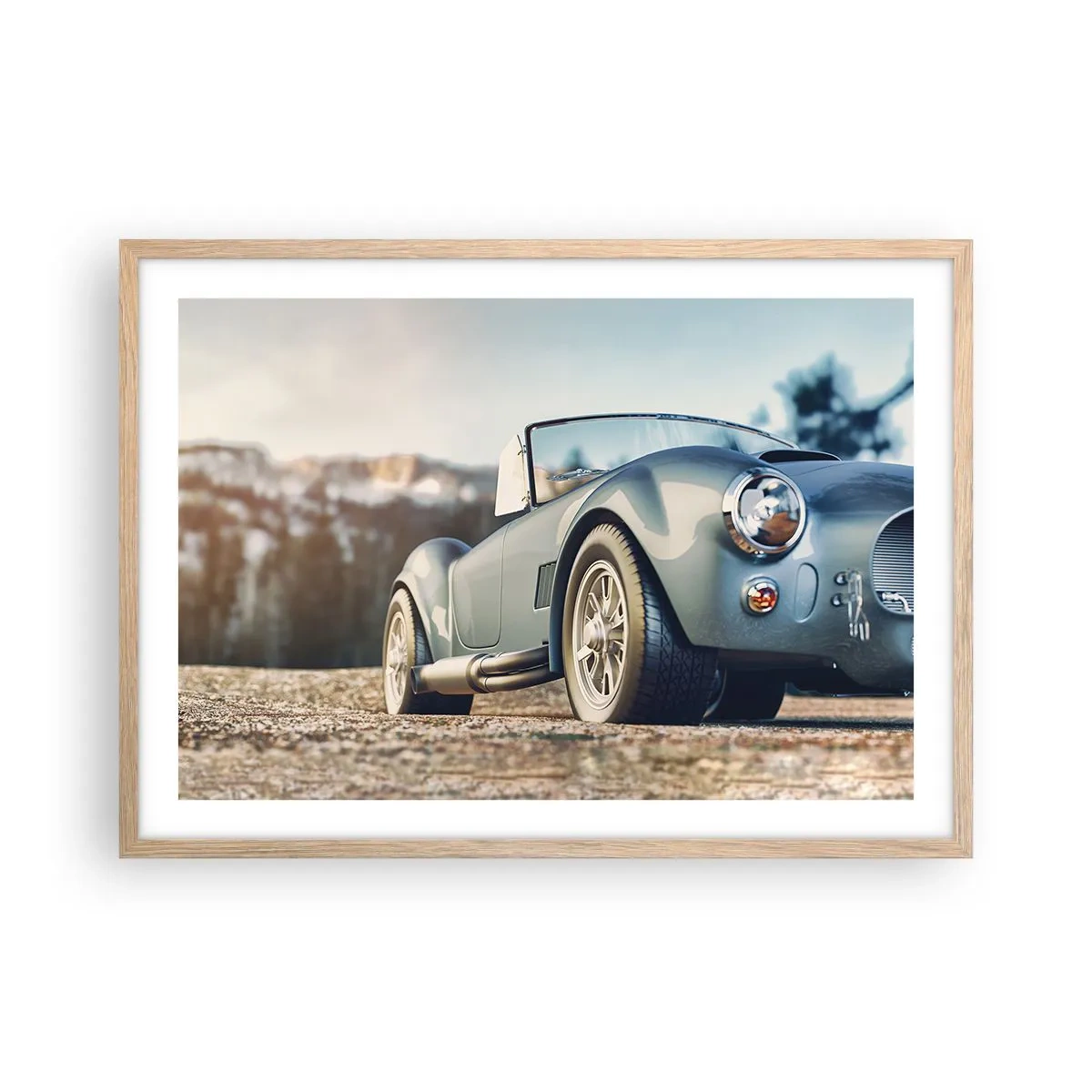 Póster en marco roble claro - Porque el estilo importa - 70x50 cm