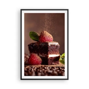 Póster en marco negro - La vida es dulce - 61x91 cm