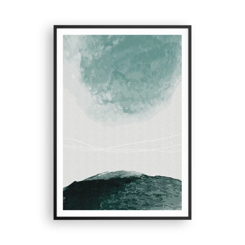 Póster en marco negro - Un encuentro con la niebla - 70x100 cm