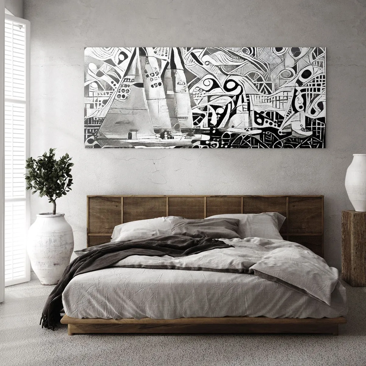 Cuadro sobre vidrio - Impresiones sobre Vidrio - Entre las olas - 90x30 cm