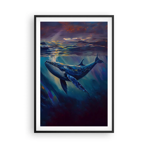 Póster en marco negro - Bienvenidos a mi mundo - 61x91 cm