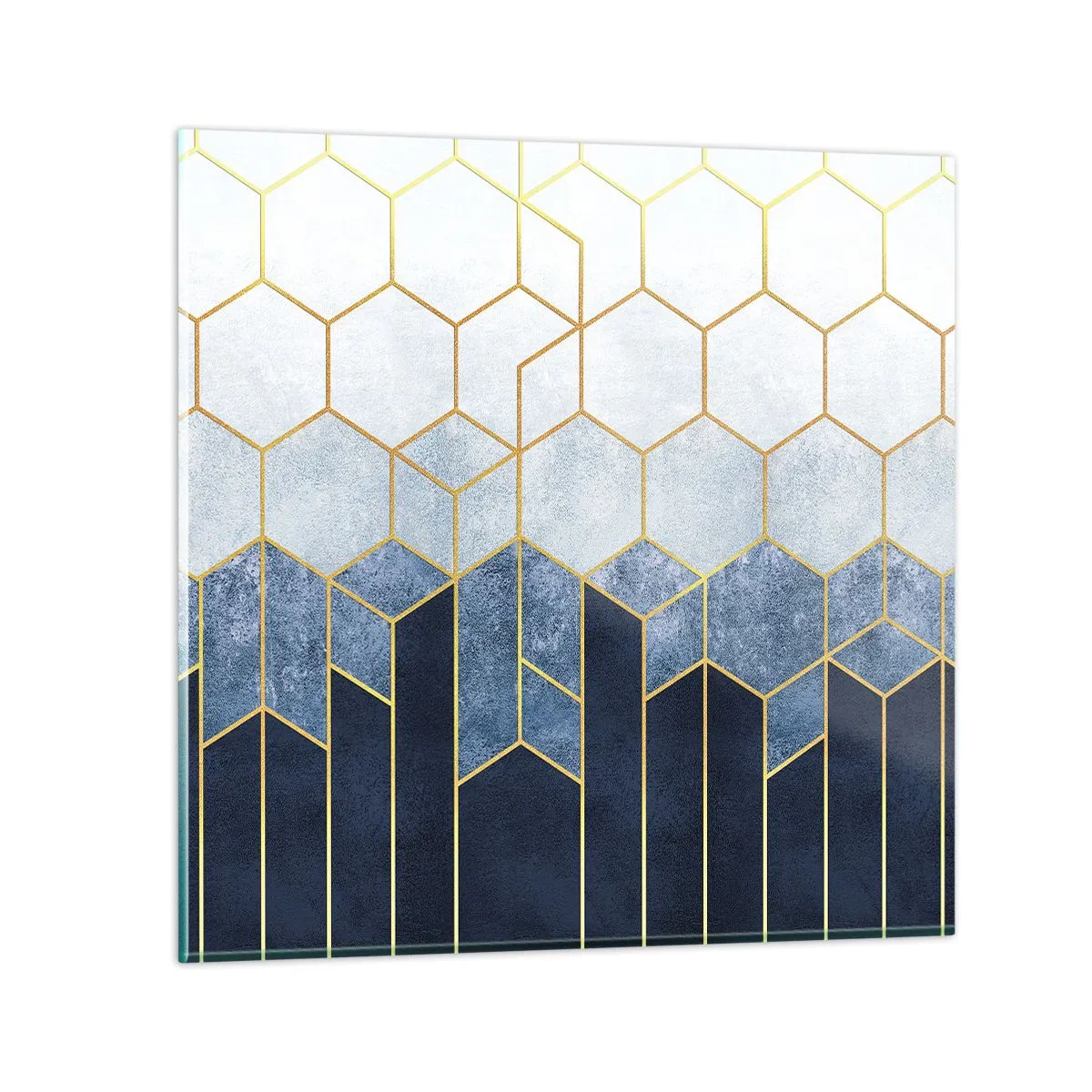 Cuadro sobre vidrio - Impresiones sobre Vidrio - Composición rítmica visual - 40x40 cm