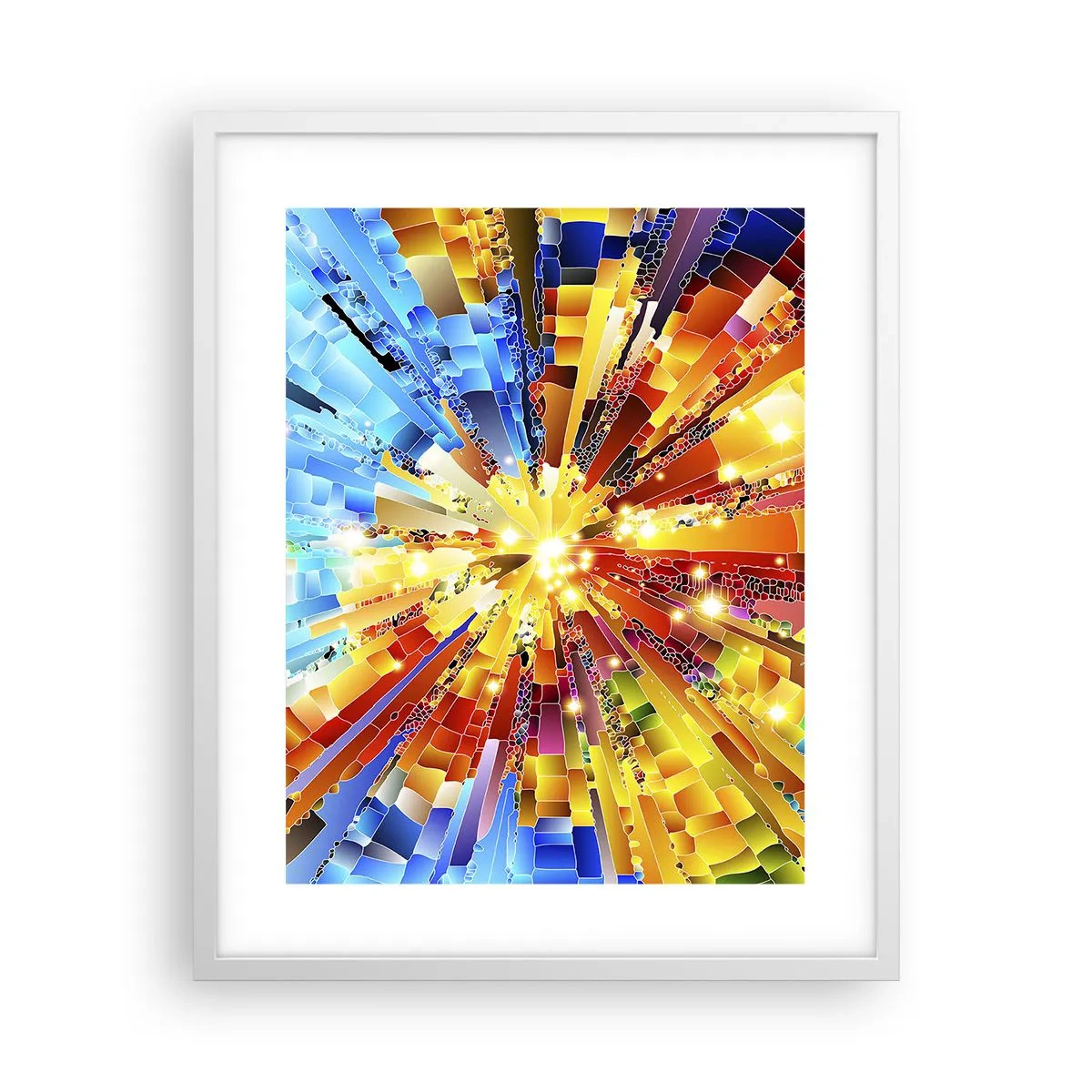 Póster en marco blanco - In medias res - 40x50 cm