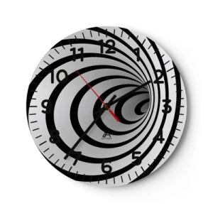 Reloj de pared - Reloj de vidrio - ¿Tampoco puedes resistirte? - 30x30 cm