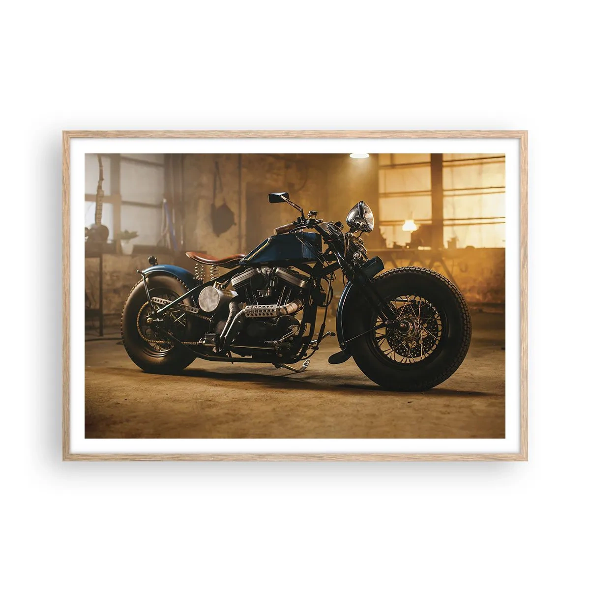 Póster en marco roble claro - Puedo hacer cualquier cosa - 100x70 cm