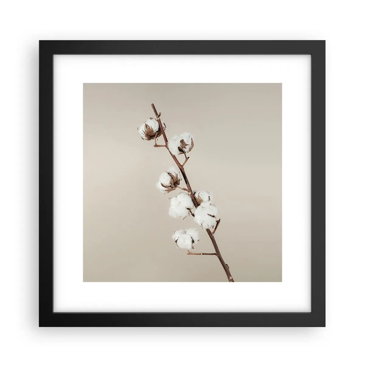 Póster en marco negro - En la fuente de la suavidad - 30x30 cm