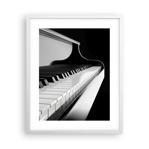 Póster en marco blanco - Armonía musical - 40x50 cm