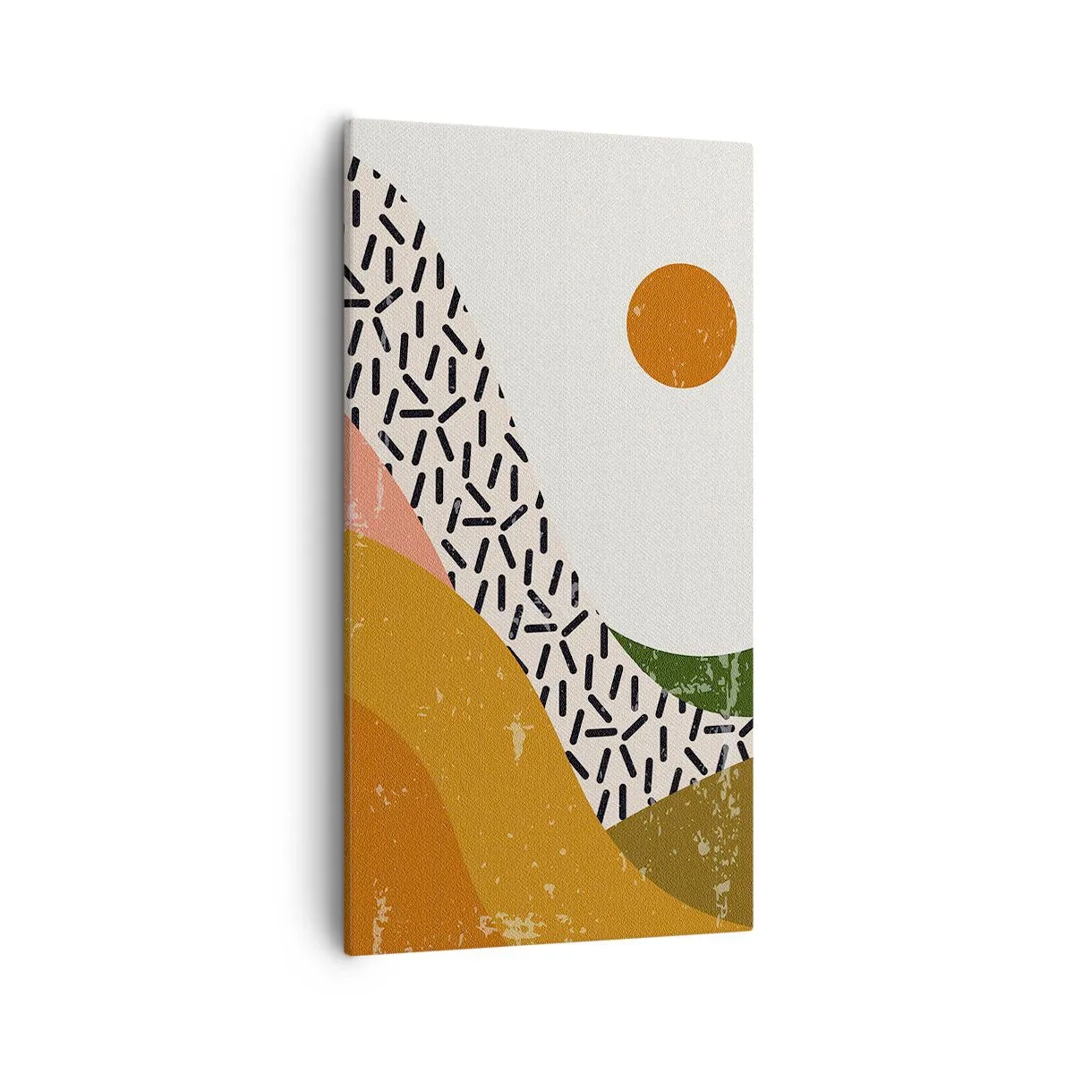 Cuadro sobre lienzo - Impresión de Imagen - Abstracción solar - 55x100 cm