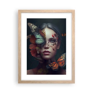 Póster en marco roble claro - Una metamorfosis maravillosa - 30x40 cm