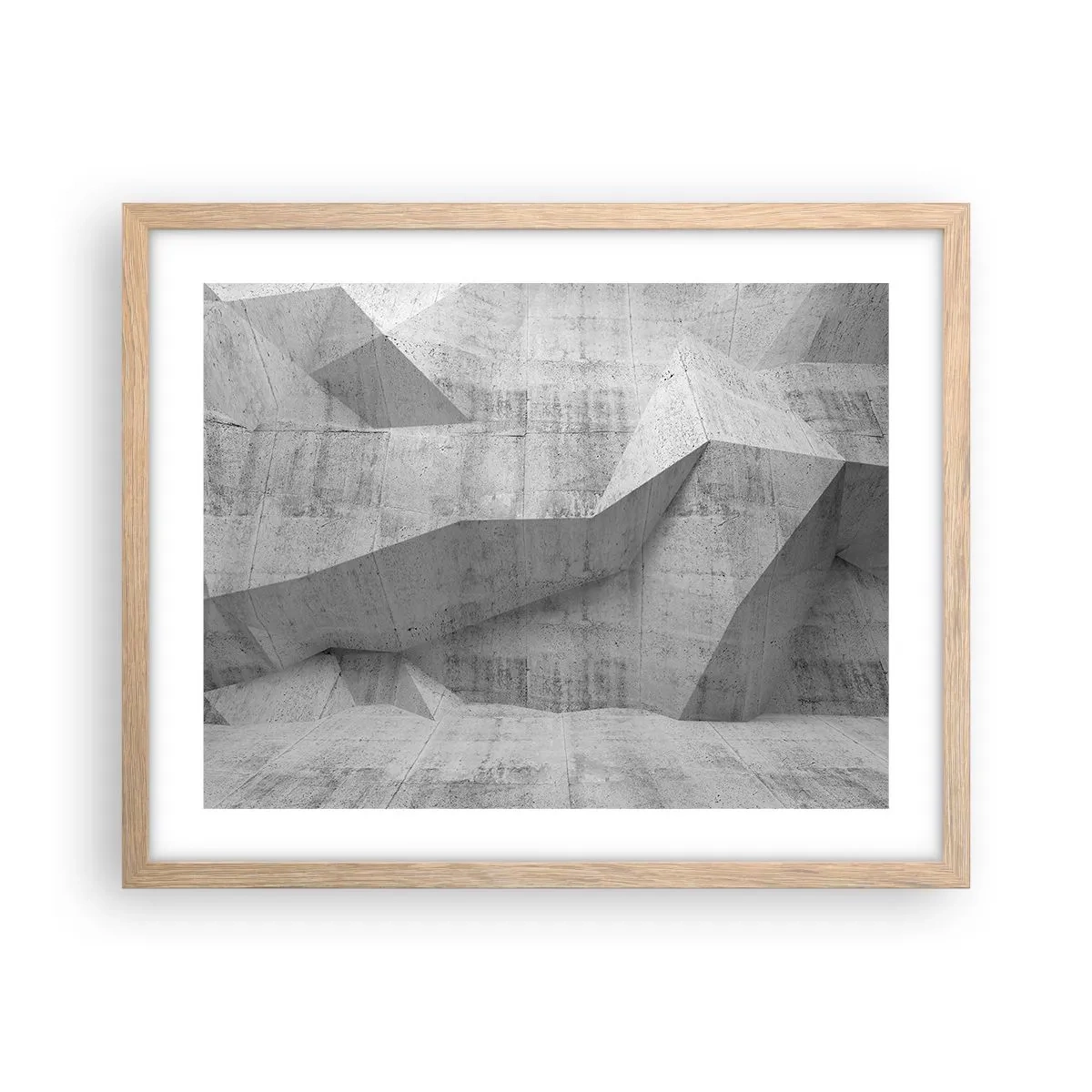 Póster en marco roble claro - Un verdadero desafío - 50x40 cm