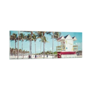 Cuadro sobre vidrio - Impresiones sobre Vidrio - Un hermoso día por delante - 90x30 cm