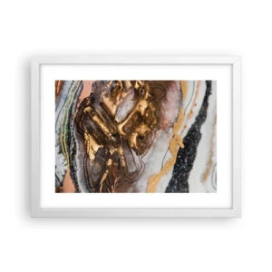 Póster en marco blanco - Elemento de la tierra - 40x30 cm