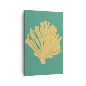 Cuadro sobre lienzo - Impresión de Imagen - Arbusto de un bosque submarino - 80x120 cm