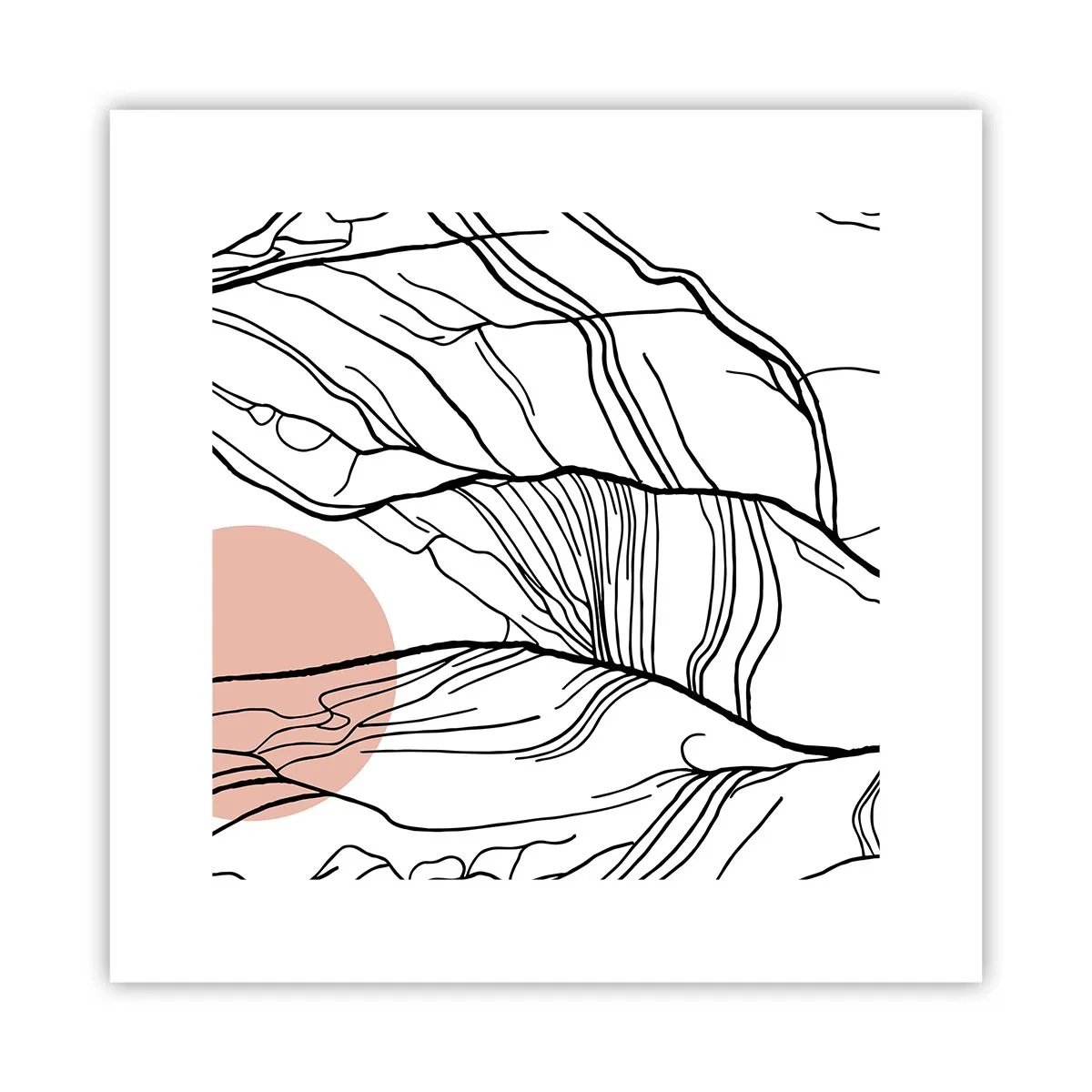 Póster - En una red de ramas - 30x30 cm