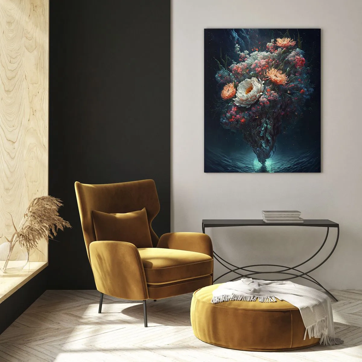 Cuadro sobre vidrio - Impresiones sobre Vidrio - Extraño jardín - 80x120 cm