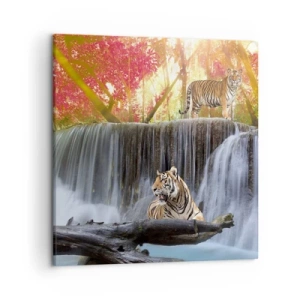 Cuadro sobre lienzo - Impresión de Imagen - Paisaje surrealista    - 50x50 cm