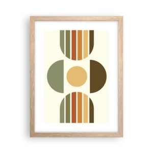 Póster en marco roble claro - Los tonos de la tierra - 30x40 cm