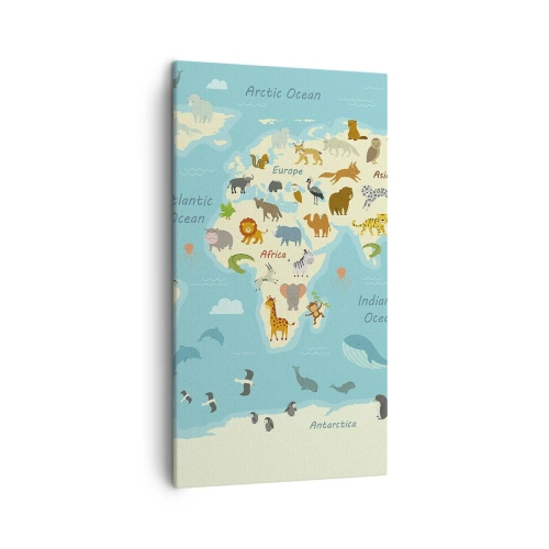 Cuadro sobre lienzo - Impresión de Imagen - Buenos vecinos - 45x80 cm