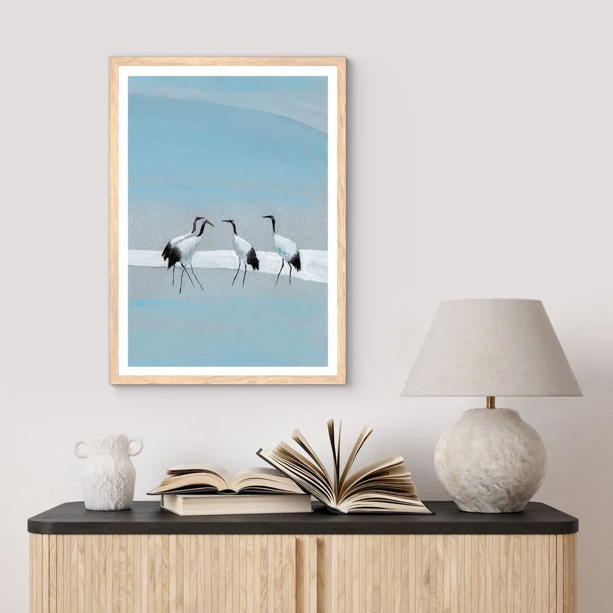Póster en marco roble claro - Después de un día caluroso - 30x40 cm