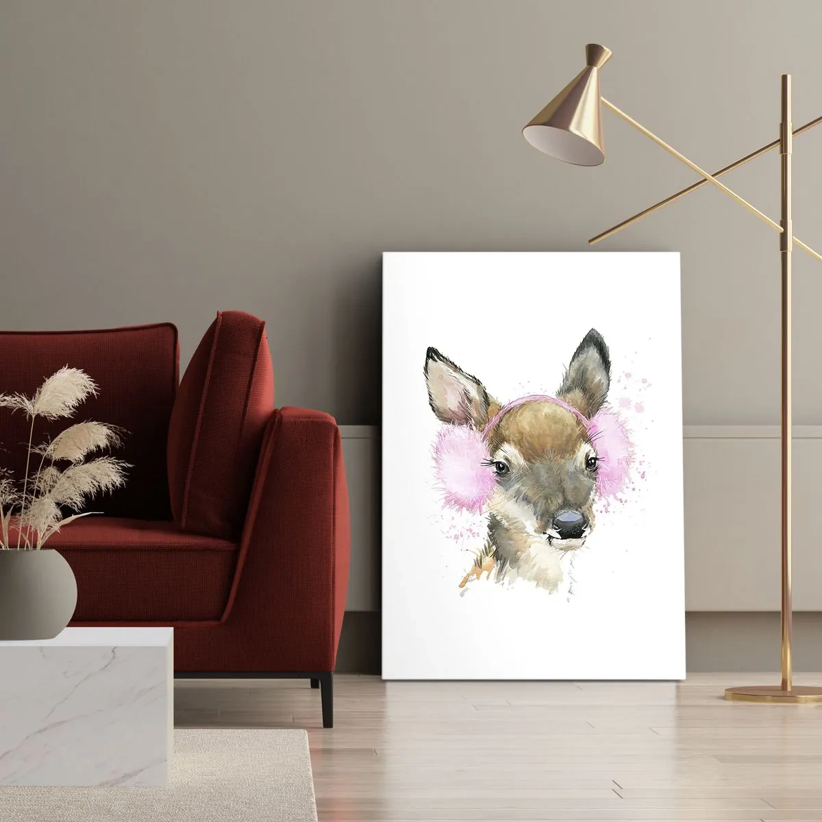 Cuadro sobre lienzo - Impresión de Imagen - Y el frío no te molestará más - 55x100 cm