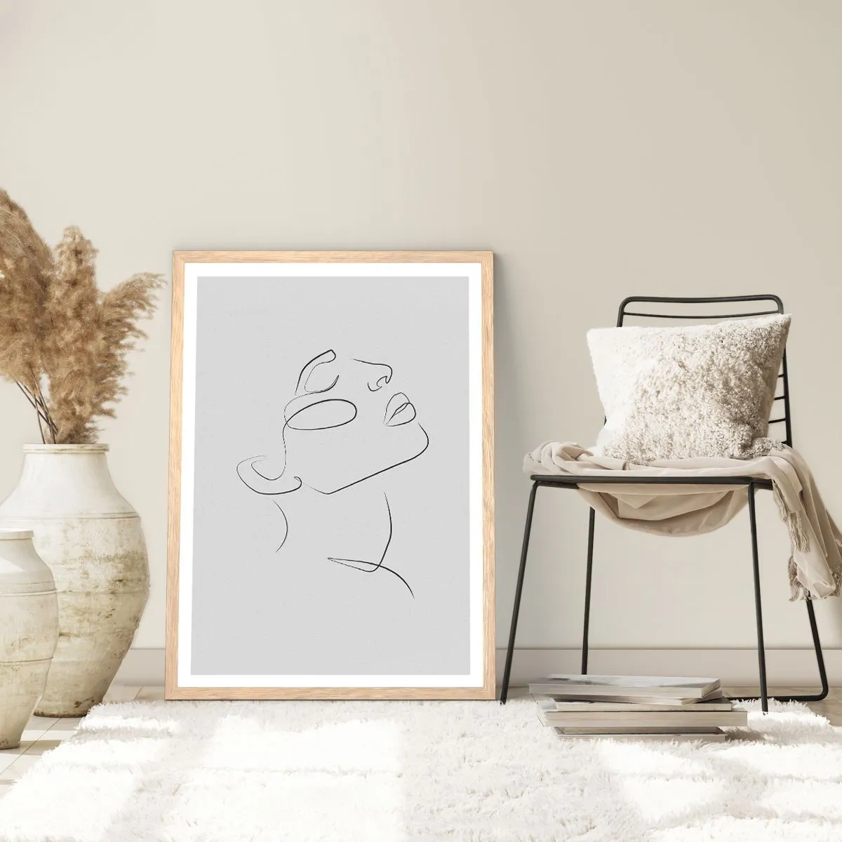 Póster en marco roble claro - Meandros de un sueño - 40x50 cm