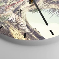 Esfera sin numeración, con rayas