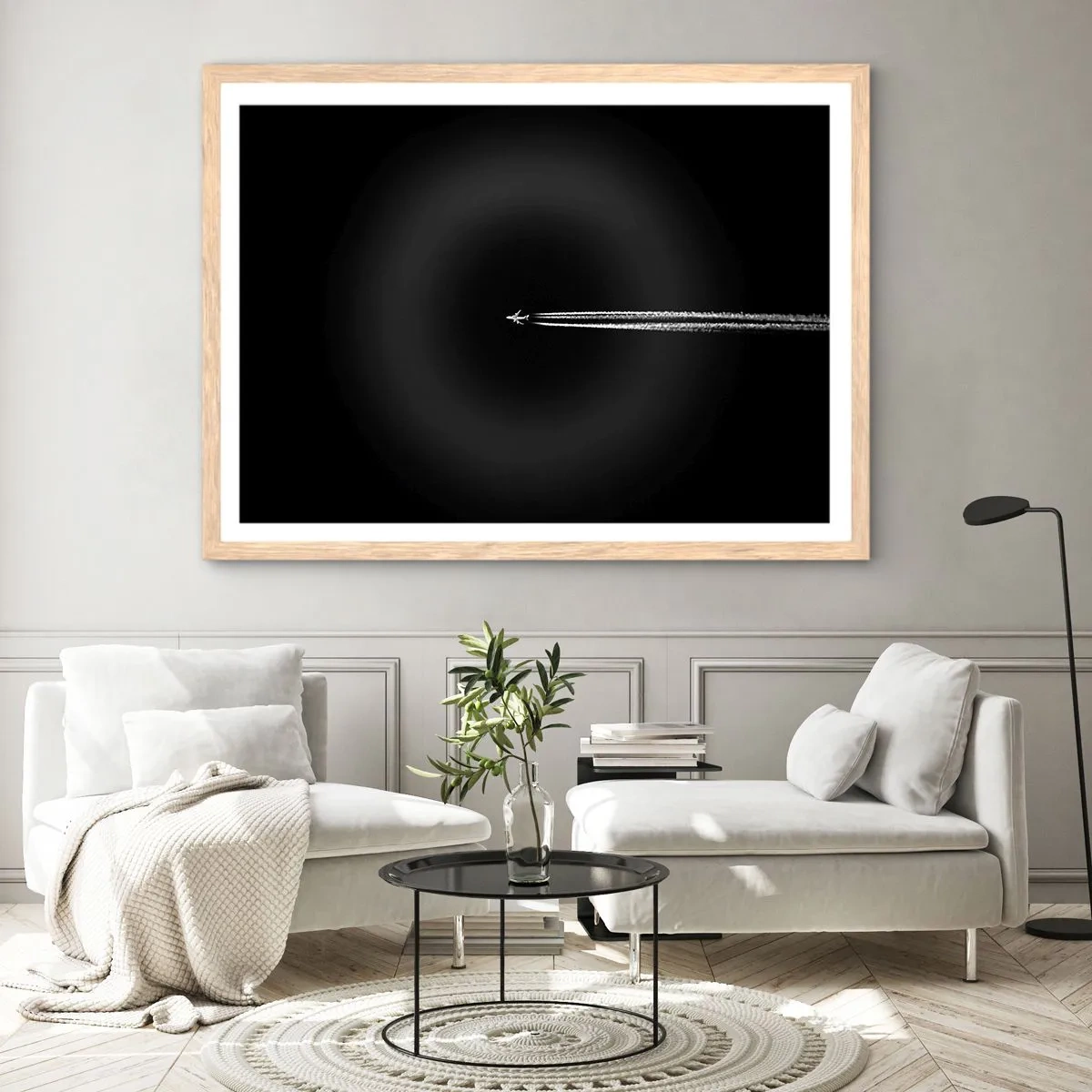 Póster en marco roble claro - En otra dimensión - 91x61 cm