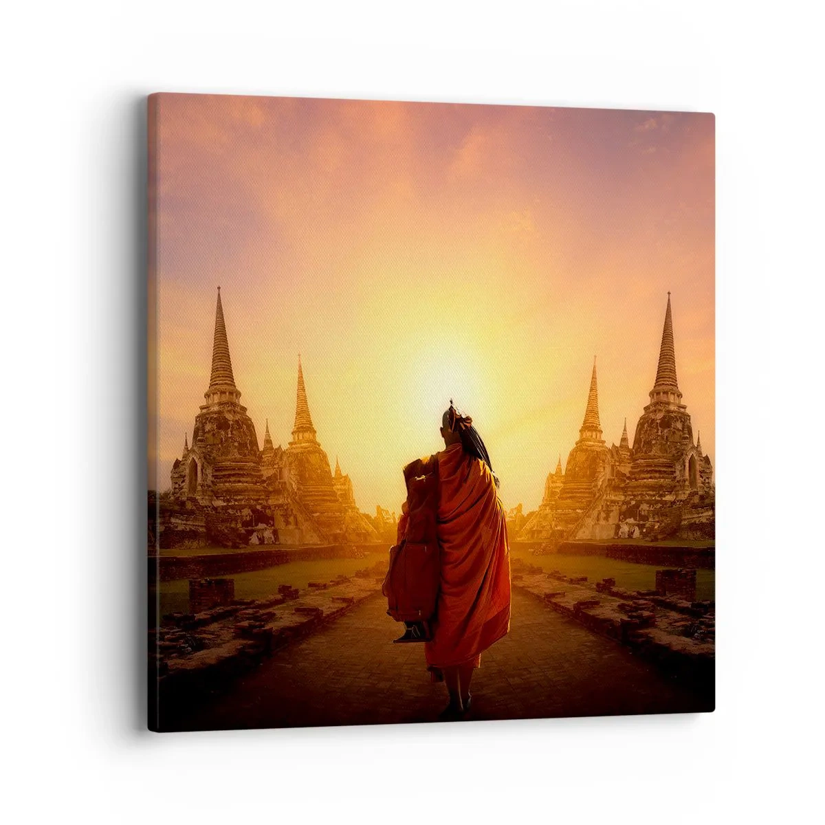 Cuadro sobre lienzo - Impresión de Imagen - En paz por la eternidad - 40x40 cm