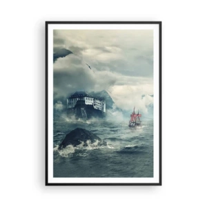 Póster en marco negro - En aguas mágicas - 70x100 cm