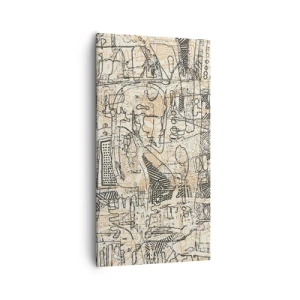 Cuadro sobre lienzo - Impresión de Imagen - A la espera de ser descifrado - 55x100 cm