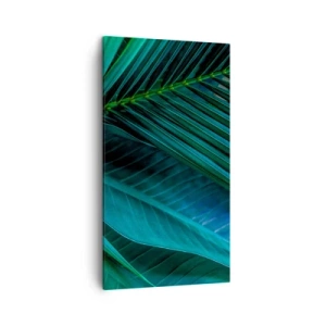 Cuadro sobre lienzo - Impresión de Imagen - Anatomía del verde - 45x80 cm