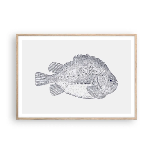 Póster en marco roble claro - Para el álbum del naturalista - 100x70 cm