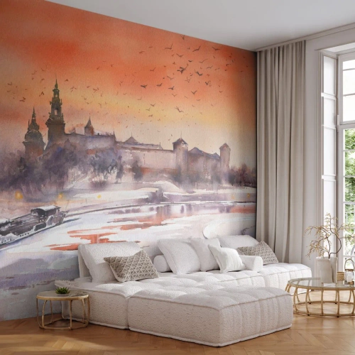 Fotomural Autadhesivo Deluxe Sticker - Atardecer real - Paisaje, Paisaje, Clásico - 400x280 cm