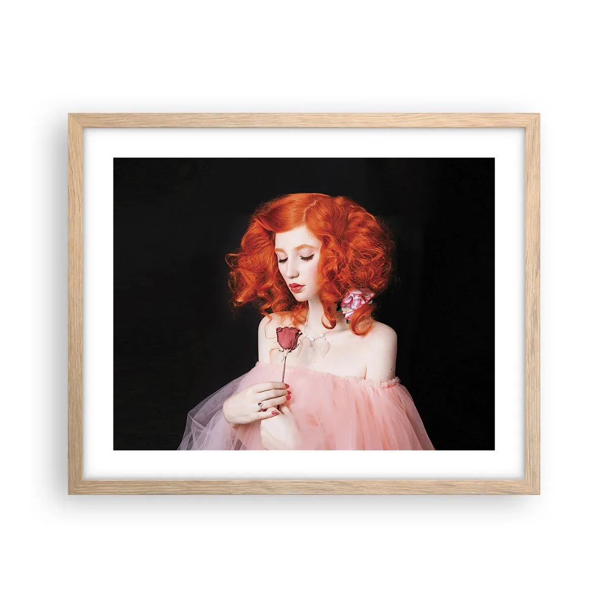 Póster en marco roble claro - En estilo barroco - 50x40 cm