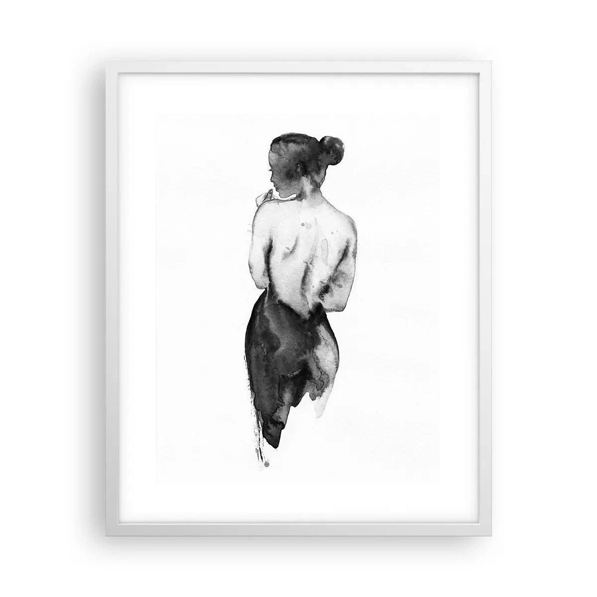 Póster en marco blanco - Sin ella el mundo deja de tener sentido - 40x50 cm