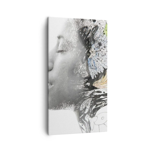 Cuadro sobre lienzo - Impresión de Imagen - Inmersión en la naturaleza - 45x80 cm