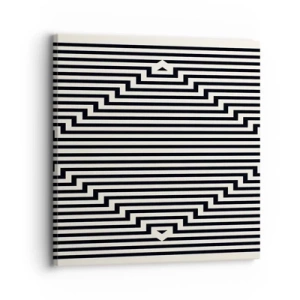 Cuadro sobre lienzo - Impresión de Imagen - Ilusión geométrica - 30x30 cm