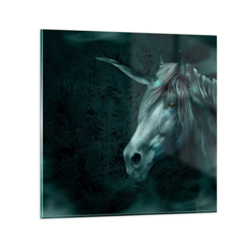 Cuadro sobre vidrio - Impresiones sobre Vidrio - En un bosque de cuento de hadas - 30x30 cm