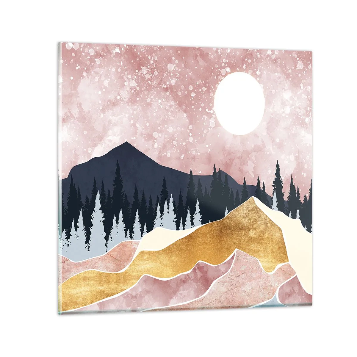 Cuadro sobre vidrio - Impresiones sobre Vidrio - Vigilancia nocturna - 50x50 cm