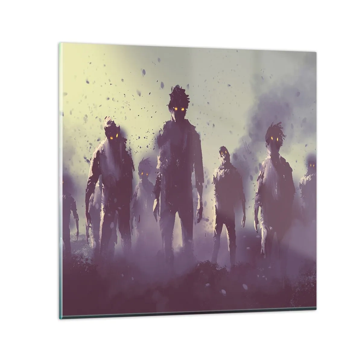 Cuadro sobre vidrio - Impresiones sobre Vidrio - ¡Cuidado! Aquí vienen - 40x40 cm