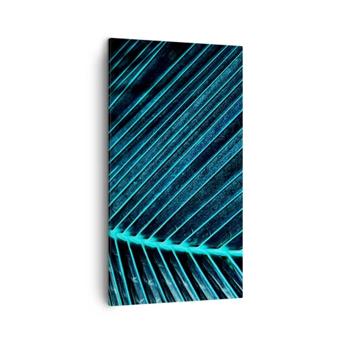 Cuadro sobre lienzo - Impresión de Imagen - La textura del verde - 45x80 cm