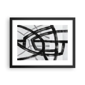 Póster en marco negro - Construir profundidad - 40x30 cm