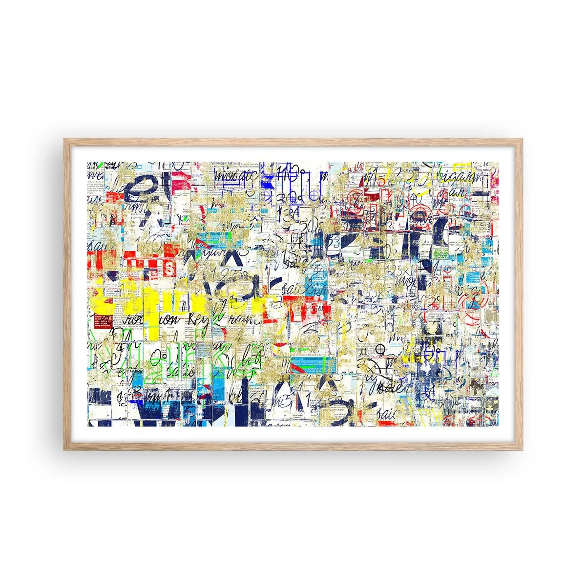 Póster en marco roble claro - Simplemente agradable a la vista - 91x61 cm
