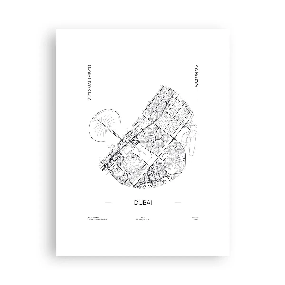 Póster - Anatomía de Dubái - 30x40 cm