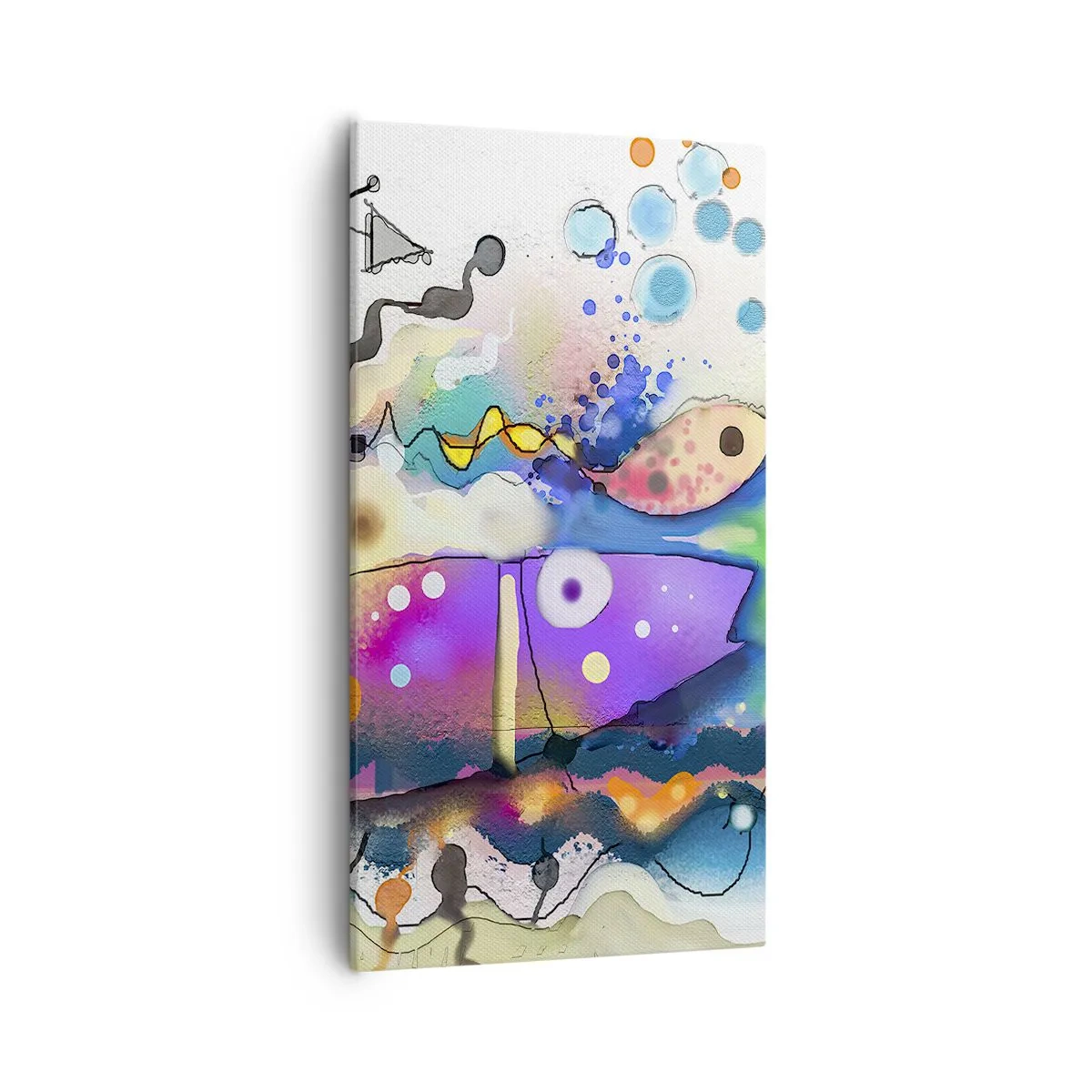 Cuadro sobre lienzo - Impresión de Imagen - ¡No hay palabras! - 55x100 cm