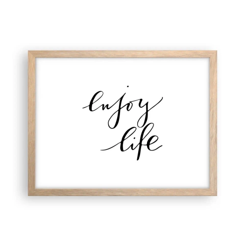 Póster en marco roble claro - Nada que añadir... - 40x30 cm